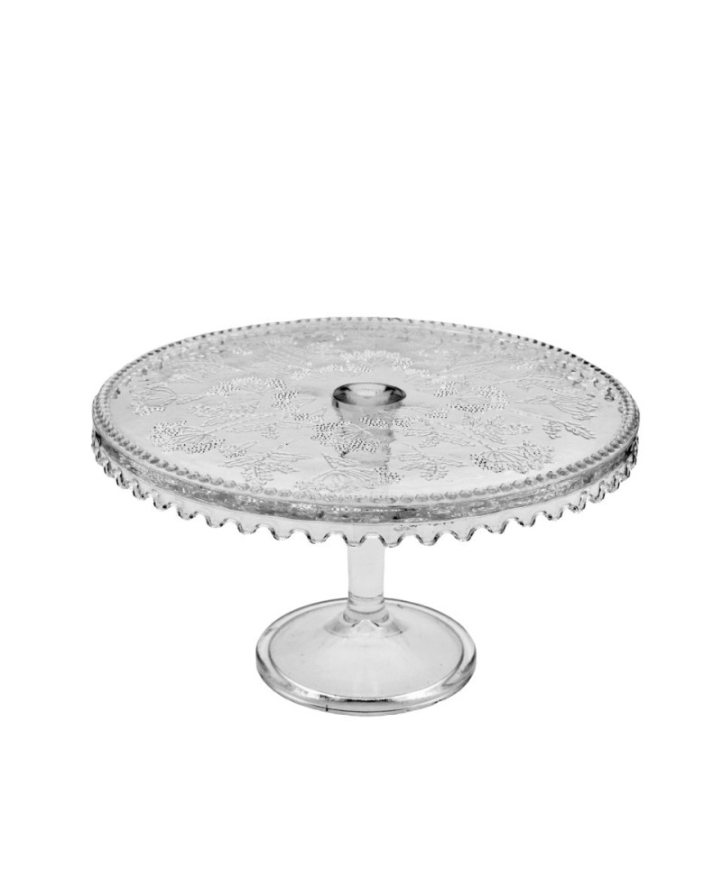Plat à Cake Rond Cristalline Dentelle - Prix et Offres