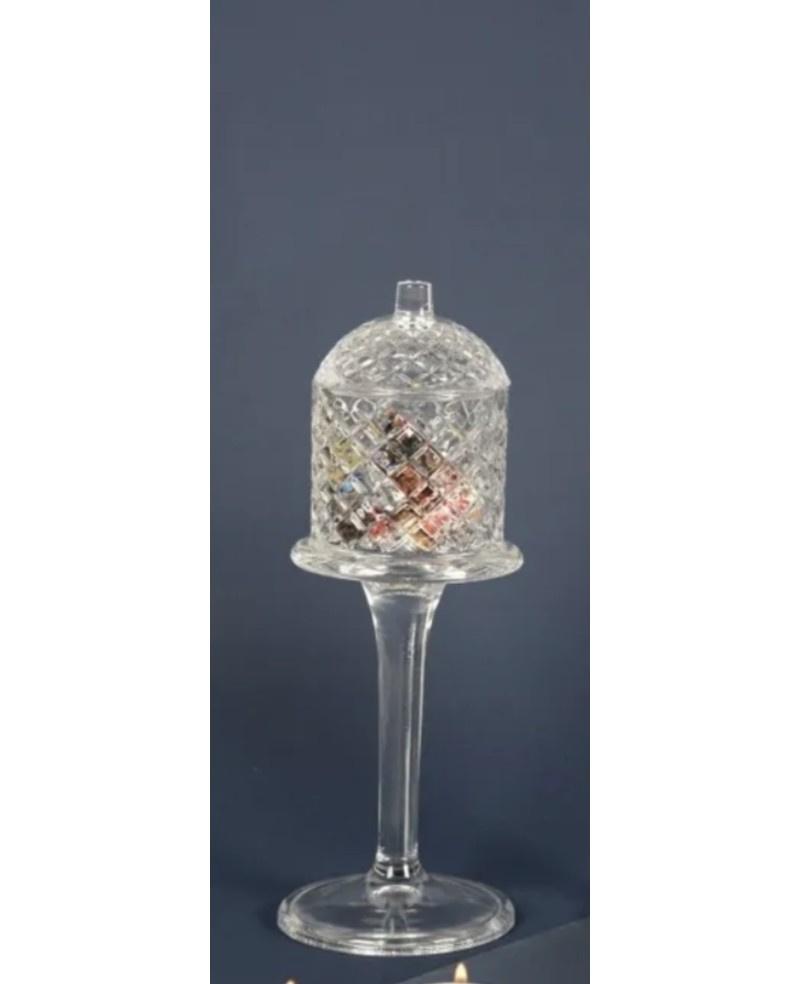 Cloche sur pied cristalline gm