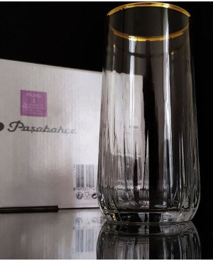  Set de 3 verres avec bord doré 360cc