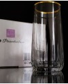 Set de 3 verres avec bord doré 360cc