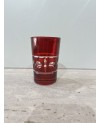 Set de 6 verre à Thé nœud cut ROUGE
