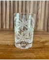 Set de 6 verres à Thé Transparentes Gravure Blanche