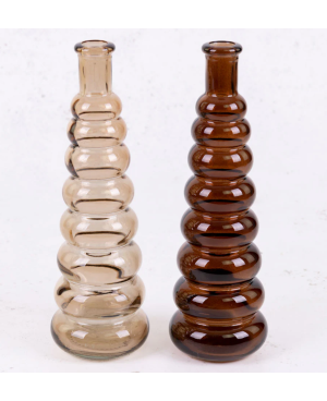 Vase / Huilier en Verre Marron Foncé