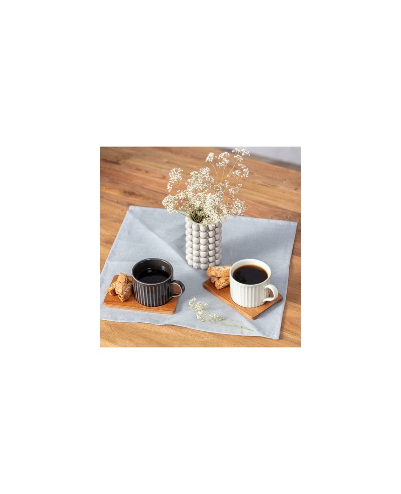 Coffret de 2 Tasses de Thé avec Sous Tasse Acacia