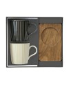 Coffret de 2 Tasses de Thé avec Sous Tasse Acacia