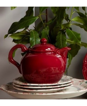  Théière en porcelaine Rouge
