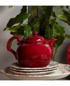 Théière en porcelaine Rouge