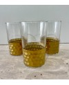 Set 6 Verres à Thé Doré Martelé