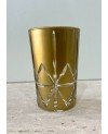 Set de 6 Verres à Thé Nœud Cut Doré