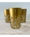 Set de 6 Verres à Thé Nœud Cut Doré