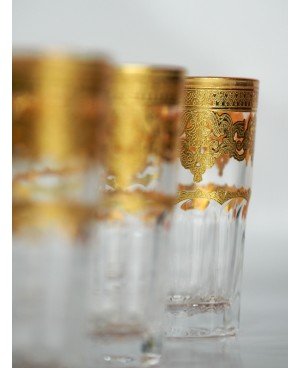 Set de 6 Verres de Thé BELLAR Doré