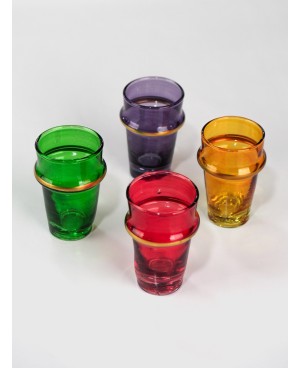Set de 6 Verres de Thé Colorie Doré