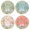 Coffret 4 Assiettes Ø19cm Jardin de Rêves - Prix Service Vaisselle