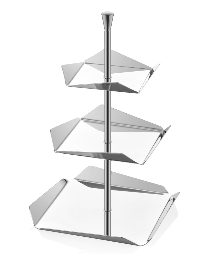 Serviteur 3 Etages Inox Chic - NARIN