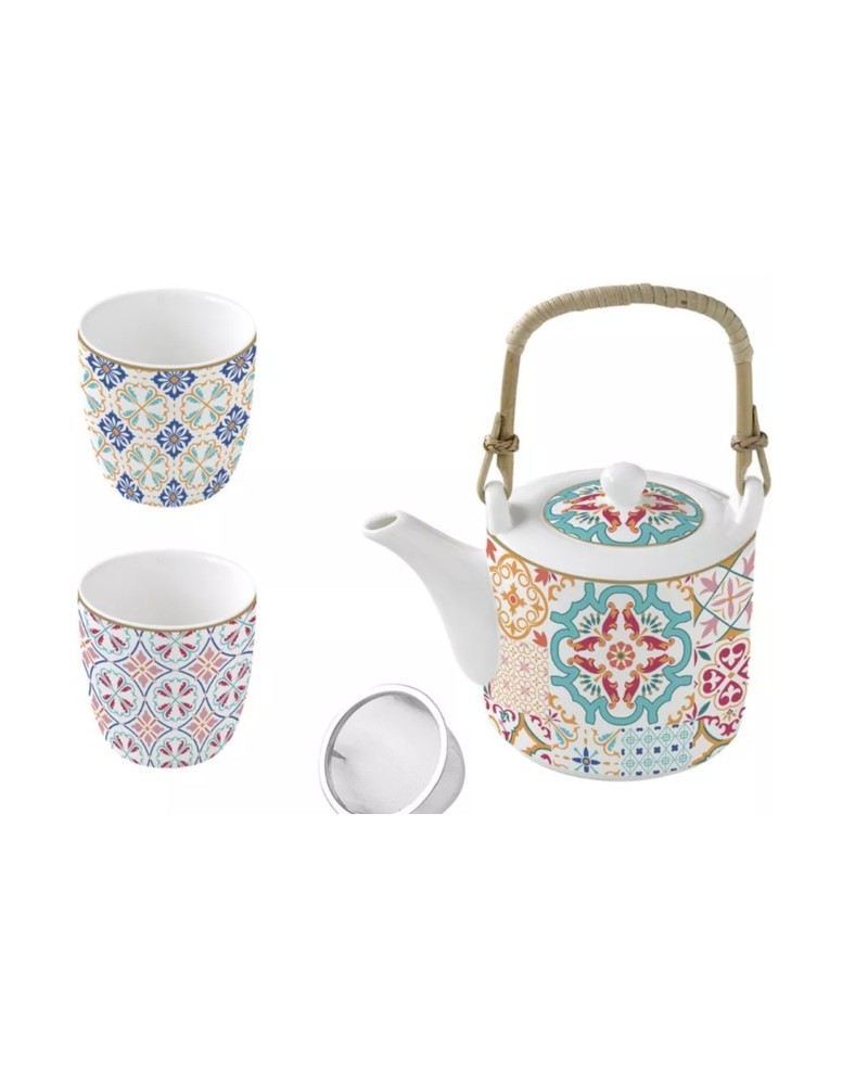 Coffret Théière avec 2 tasses Siracusa