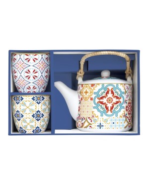 Coffret Théière avec 2 tasses Siracusa