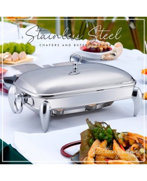  Chauffe plat avec flamme en inox  3L