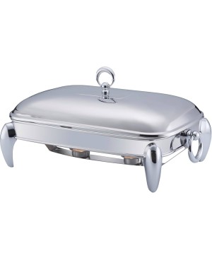Chauffe plat avec flamme en inox  3L