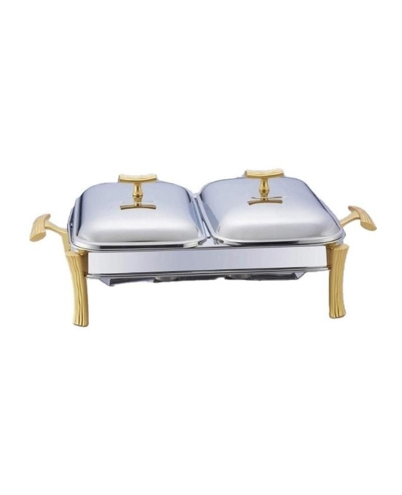 Chauffe-Plat Rectangulaire 2x1.5L Acier Inox - Prix