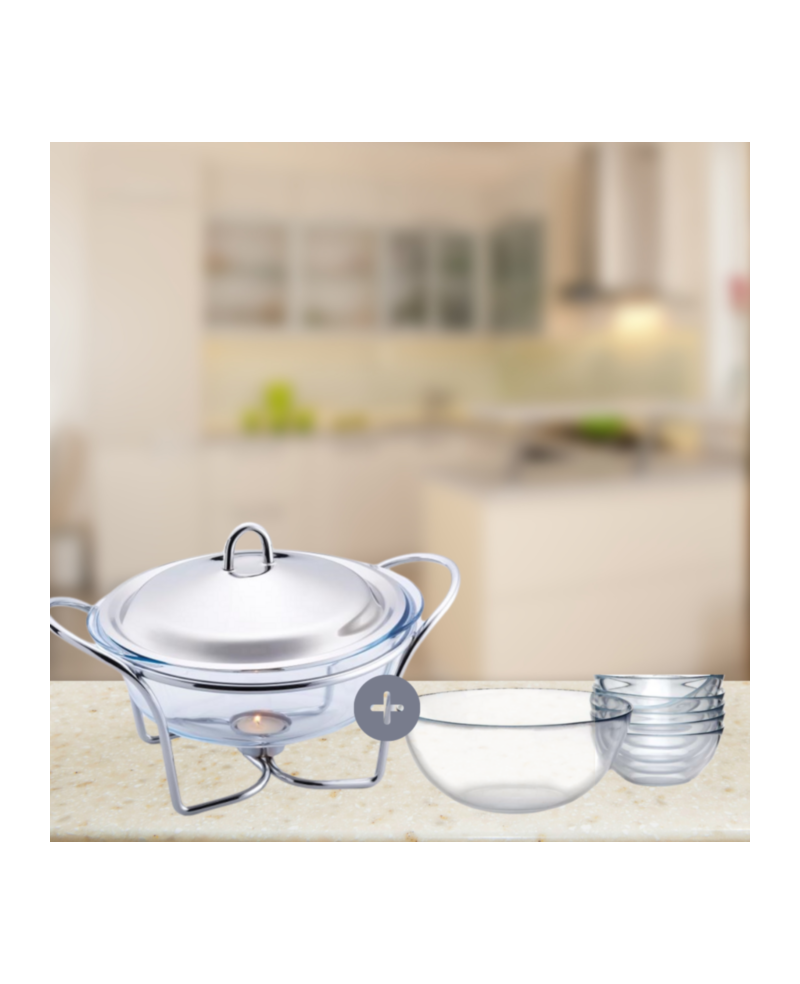 Soupière 2L INOX CHAUFFE PLAT