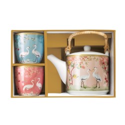 Coffret Théière avec 2 tasses Jardin de Reves
