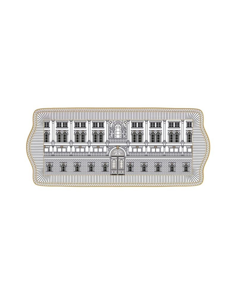 Coffret plat a cake 35x15cm en porcelaine PALAZZO