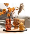 Vase Organique 17cm Marron Foncé - Objets Déco Maison Prix
