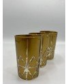 Set de 6 Verres à Thé Nœud Cut Doré