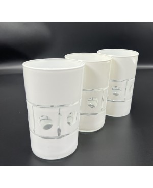  Set de 6 verres de thé Blanc