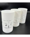 Set de 6 verres de thé Blanc