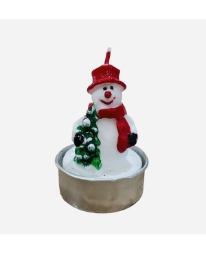 Mini Bougie Bonhomme de Neige 1pc