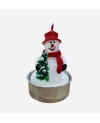 Mini Bougie Bonhomme de Neige 1pc