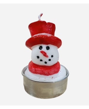 Mini Bougie Bonhomme de Neige 1pc