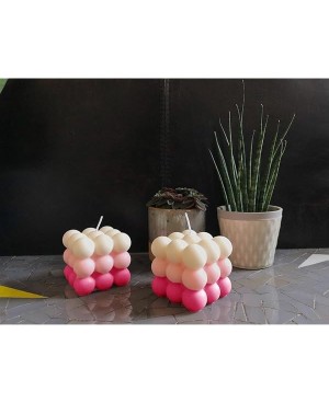 Bougie Décorative Dégradée de rose  9x7cm