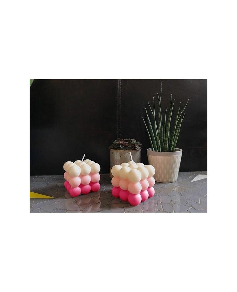 Bougie Décorative Dégradée de rose  9x7cm
