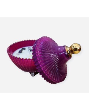 Bougie Parfumée en Coffret Mauve