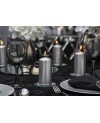 Bougie 2pcs Argenté 8cm