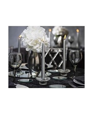  Bougie 2pcs Argentée Longue 25cm