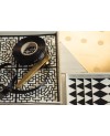 Plat Carré BLACK & GOLD 22cm - HENRIETTE