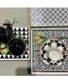 Plat Carré BLACK & GOLD 22cm - HENRIETTE