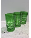 Set de 6 Verres à Thé Nœud  Cut Vert